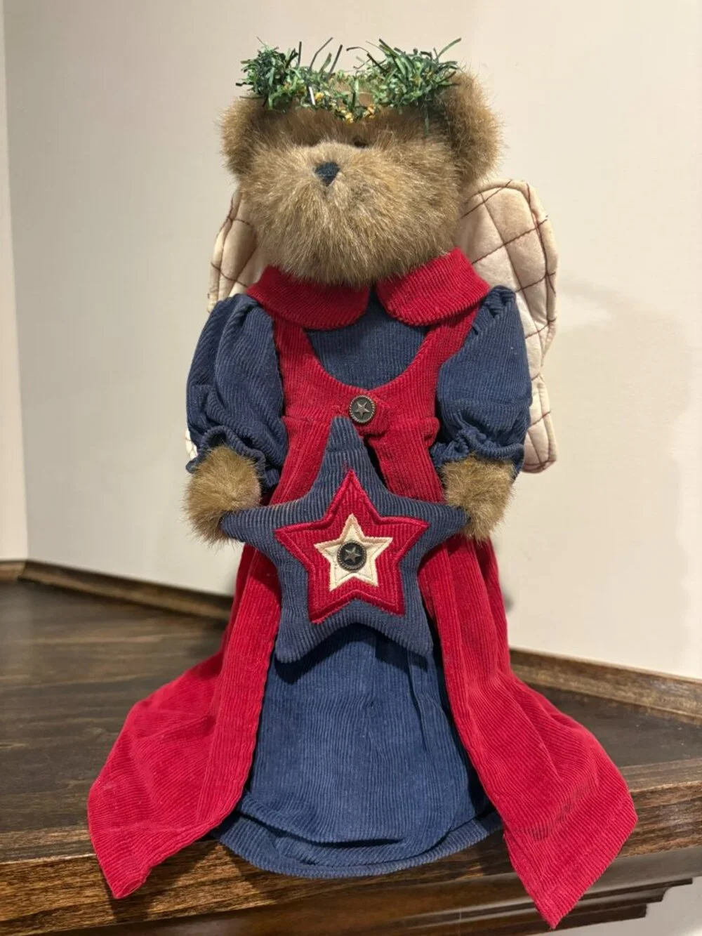 Vintage Retired Boyds Bear Tree Topper: Joella Angelstar